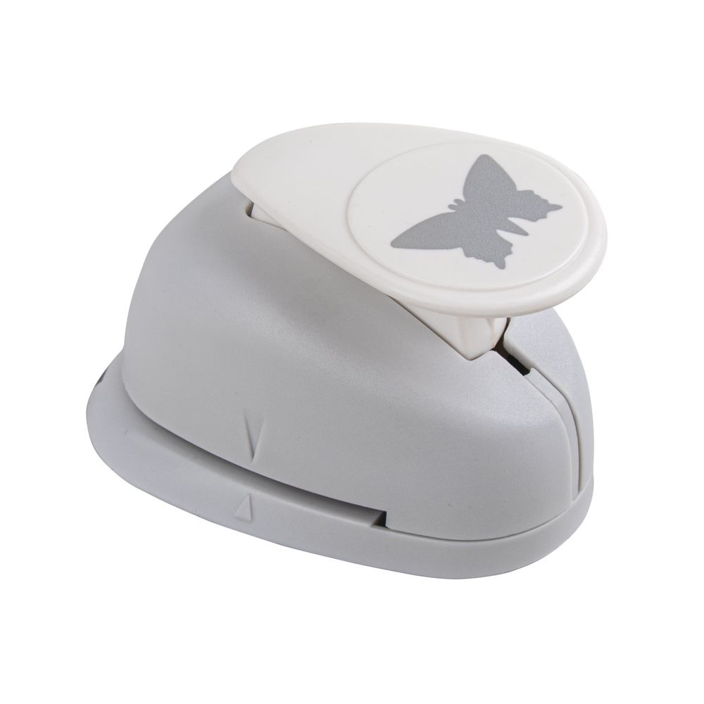 RAYHER Motivstanzer Schmetterling Ø 2,54 cm weiß