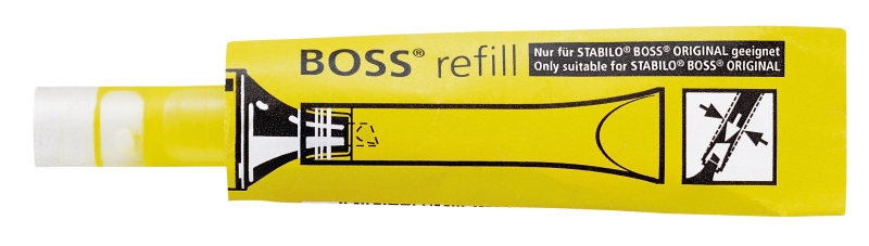 STABILO BOSS refill Nachfüllung für Leuchtmarker gelb