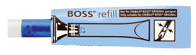 STABILO Boss Nachfüllung für Leuchtmarker, blau 