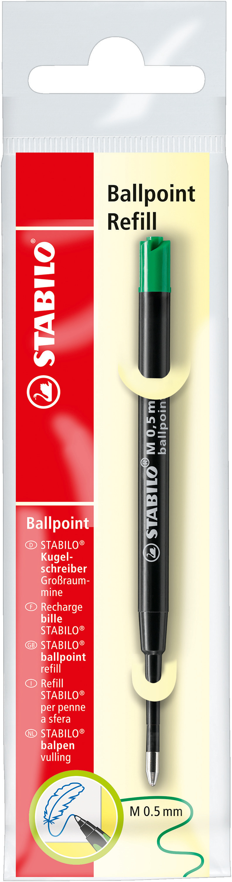 STABILO Kugelschreibermine Ballpoint 0,5 mm grün