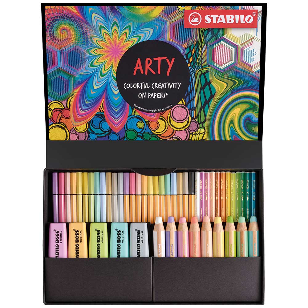 STABILO Arty Creative Set Pastel 50 Stück mehrere Farben