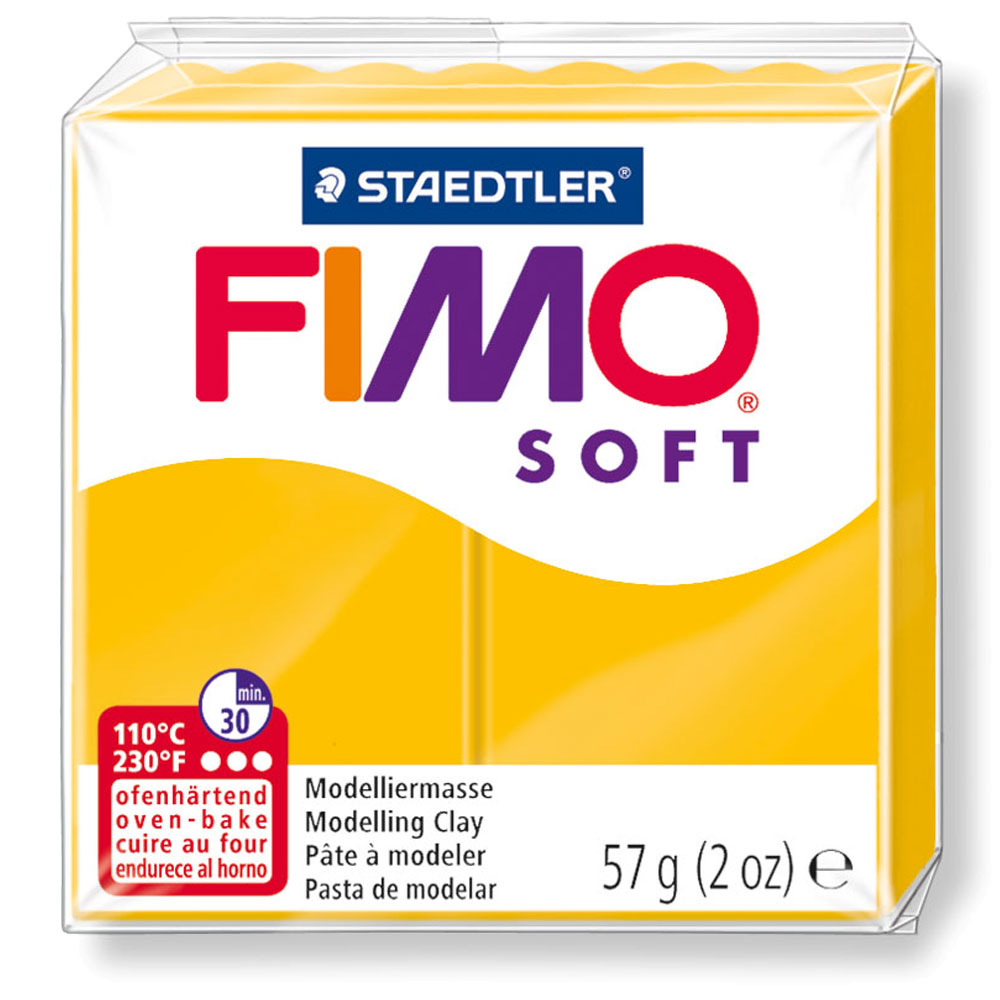 STAEDTLER Fimo Soft Einzelblock ofenhärtend sonnengelb