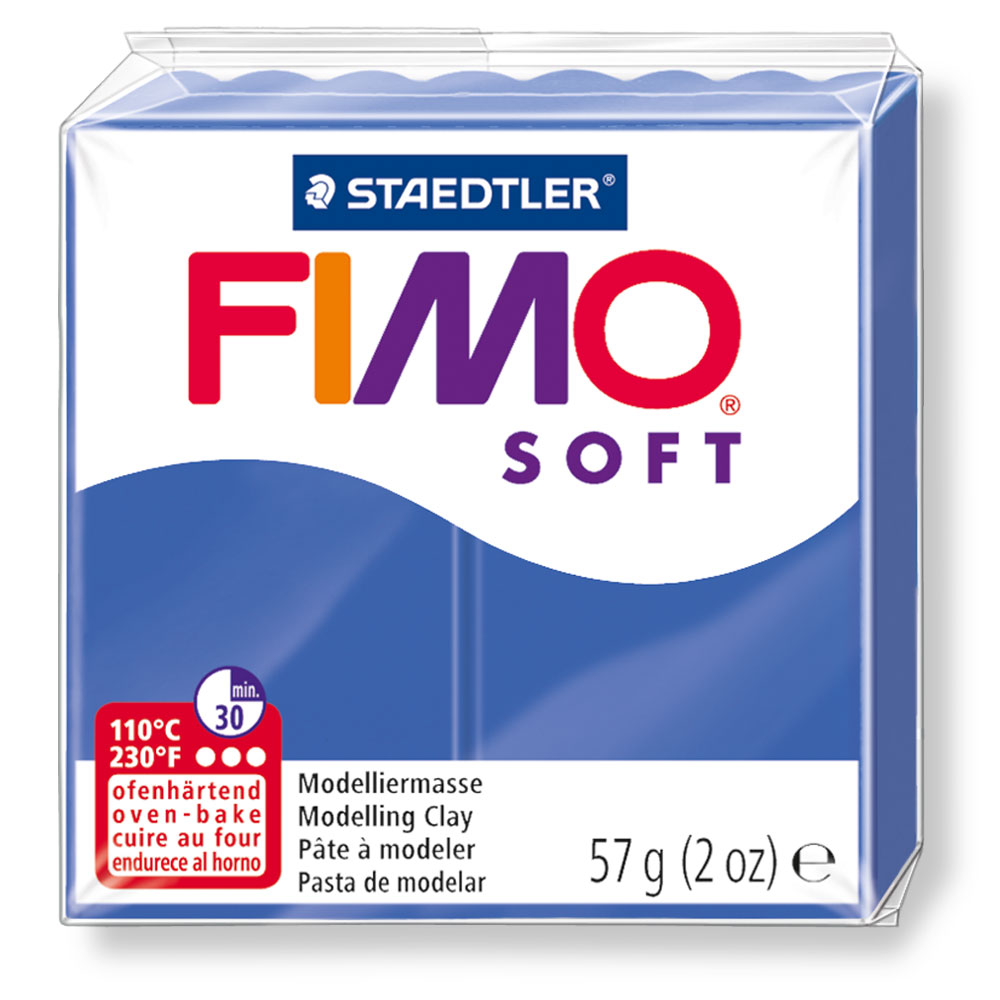 STAEDTLER Fimo Soft Einzelblock ofenhärtend brillantblau