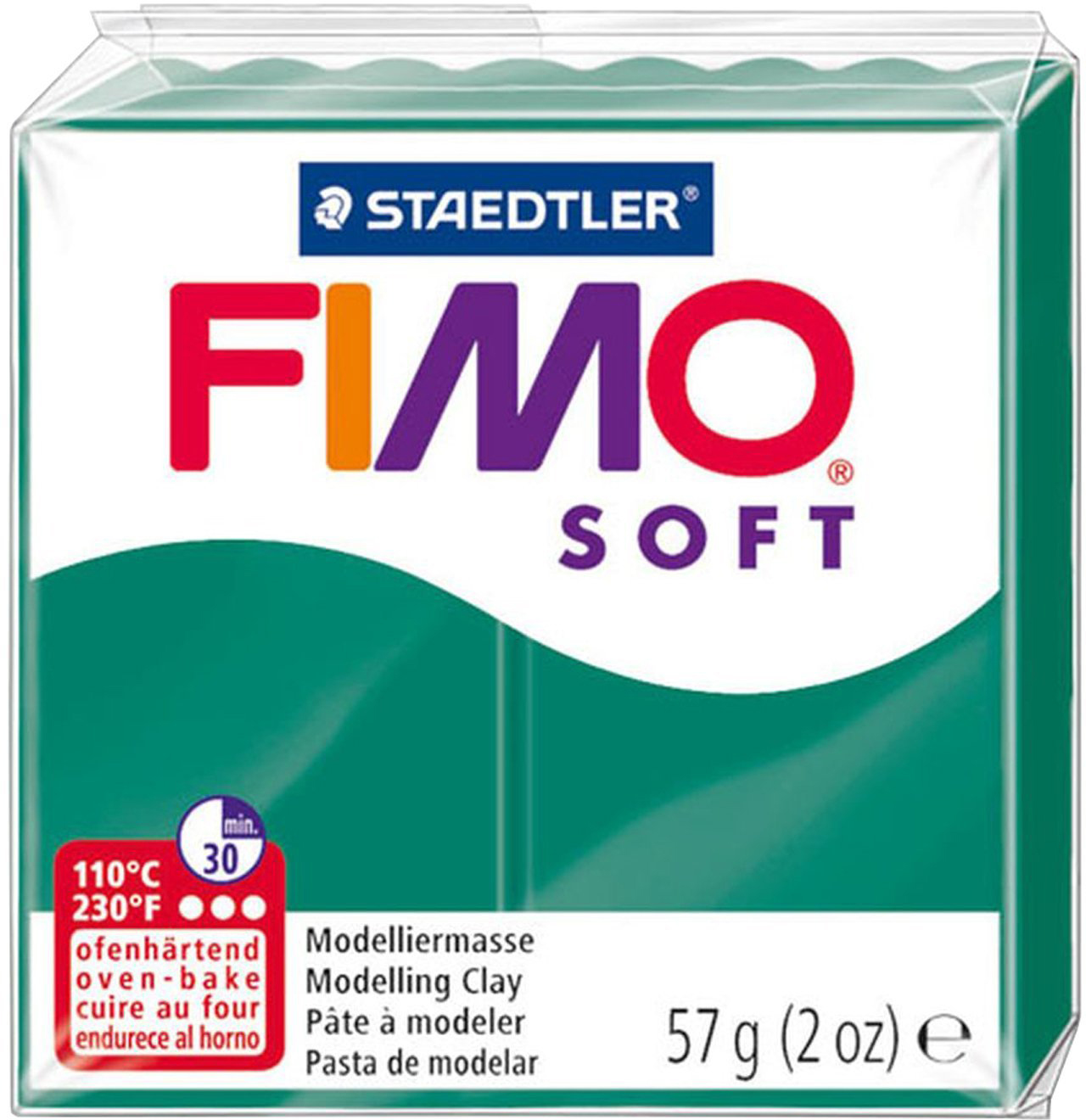 STAEDTLER® FIMO® Soft Einzelblock ofenhärtend smaragdgrün