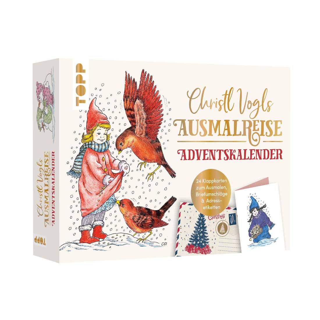 TOPP Christl Vogls Ausmalreise - der Adventskalender zum Ausmalen und Träumen