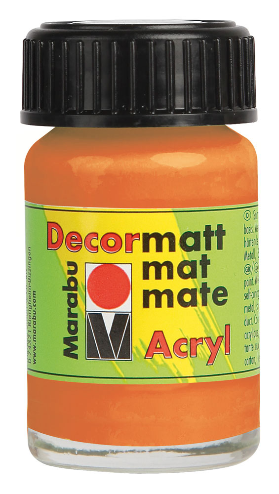 MARABU Acrylfarbe Decormatt Acryl 15 ml orange