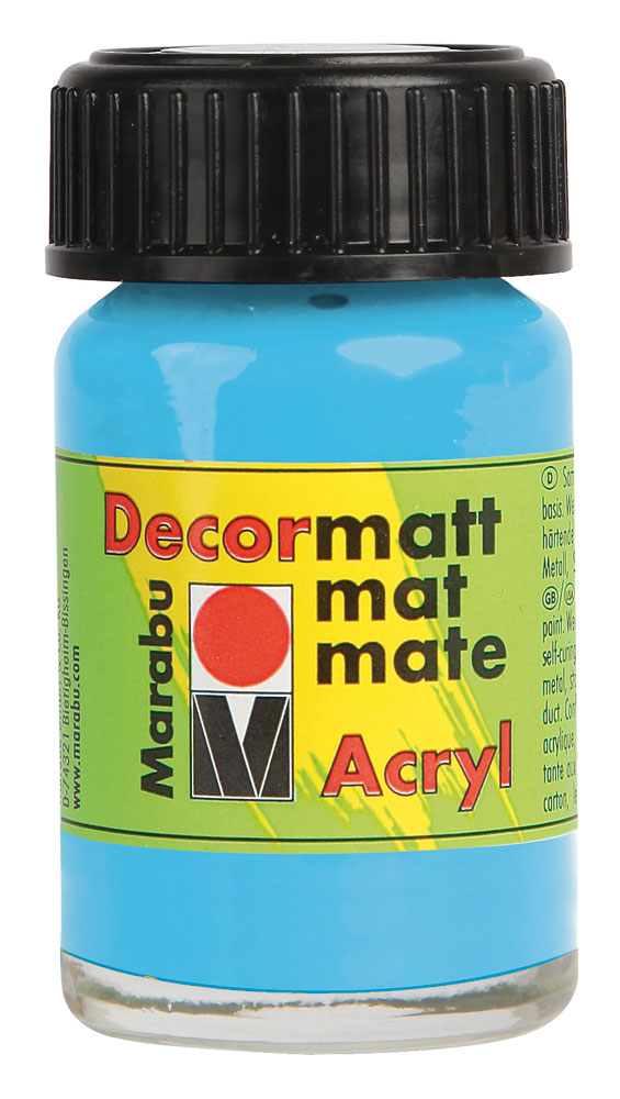 MARABU Acrylfarbe Decormatt Acryl 15 ml hellblau