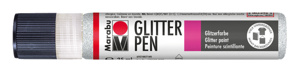 MARABU Glitter Pen 25 ml weiß