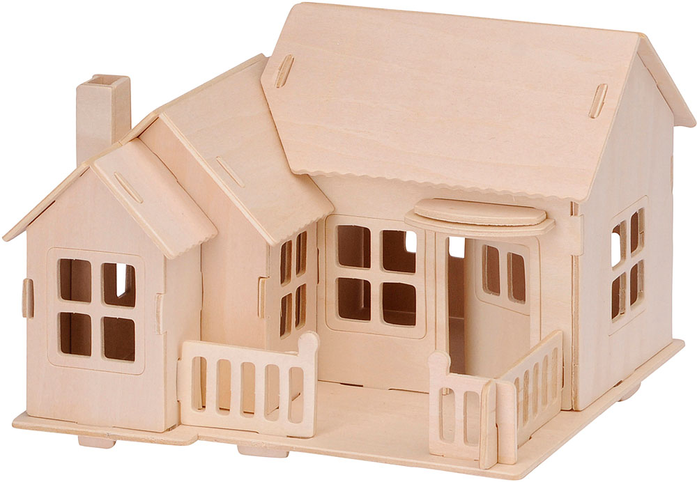 MARABU Kids 3D-Puzzle Strandhaus braun