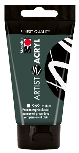 MARABU Acrylfarbe Artist 75 ml permanentgrün dunkel