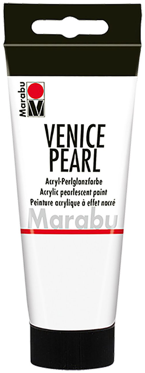 MARABU Acryl-Perlglanzfarbe Venice Pearl 100 ml perlmutt-weiß