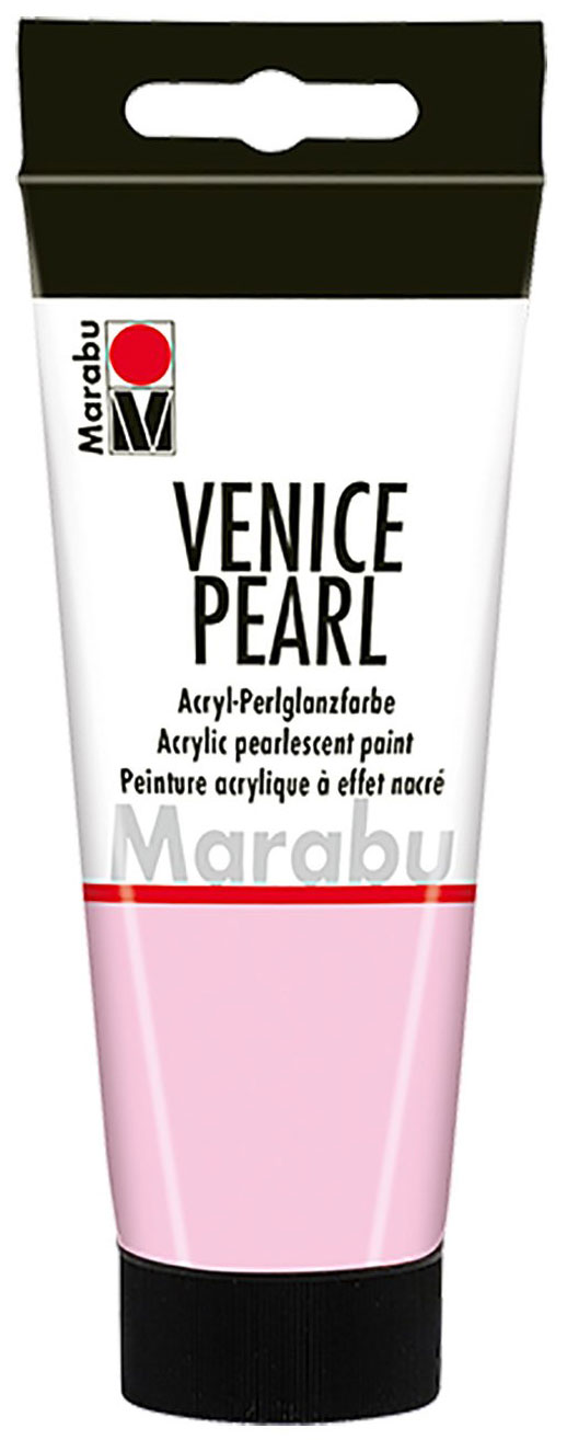 MARABU Acryl-Perlglanzfarbe Venice Pearl 100 ml perlmutt-rosa