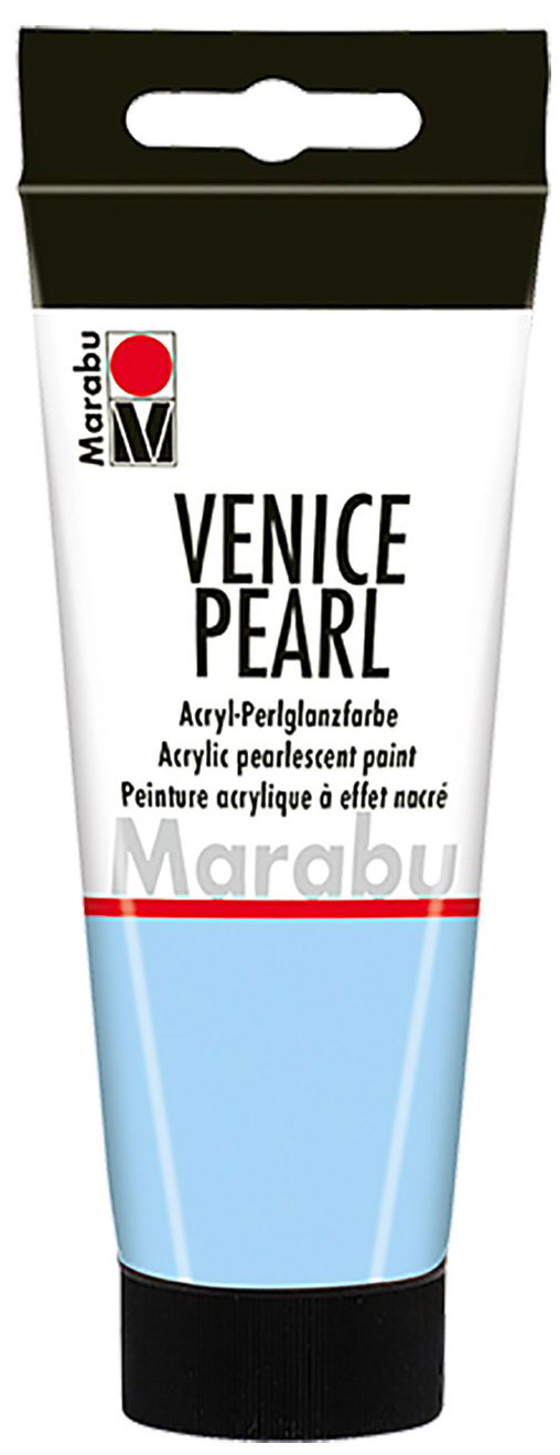 MARABU Acryl-Perlglanzfarbe Venice Pearl 100 ml perlmutt-blau