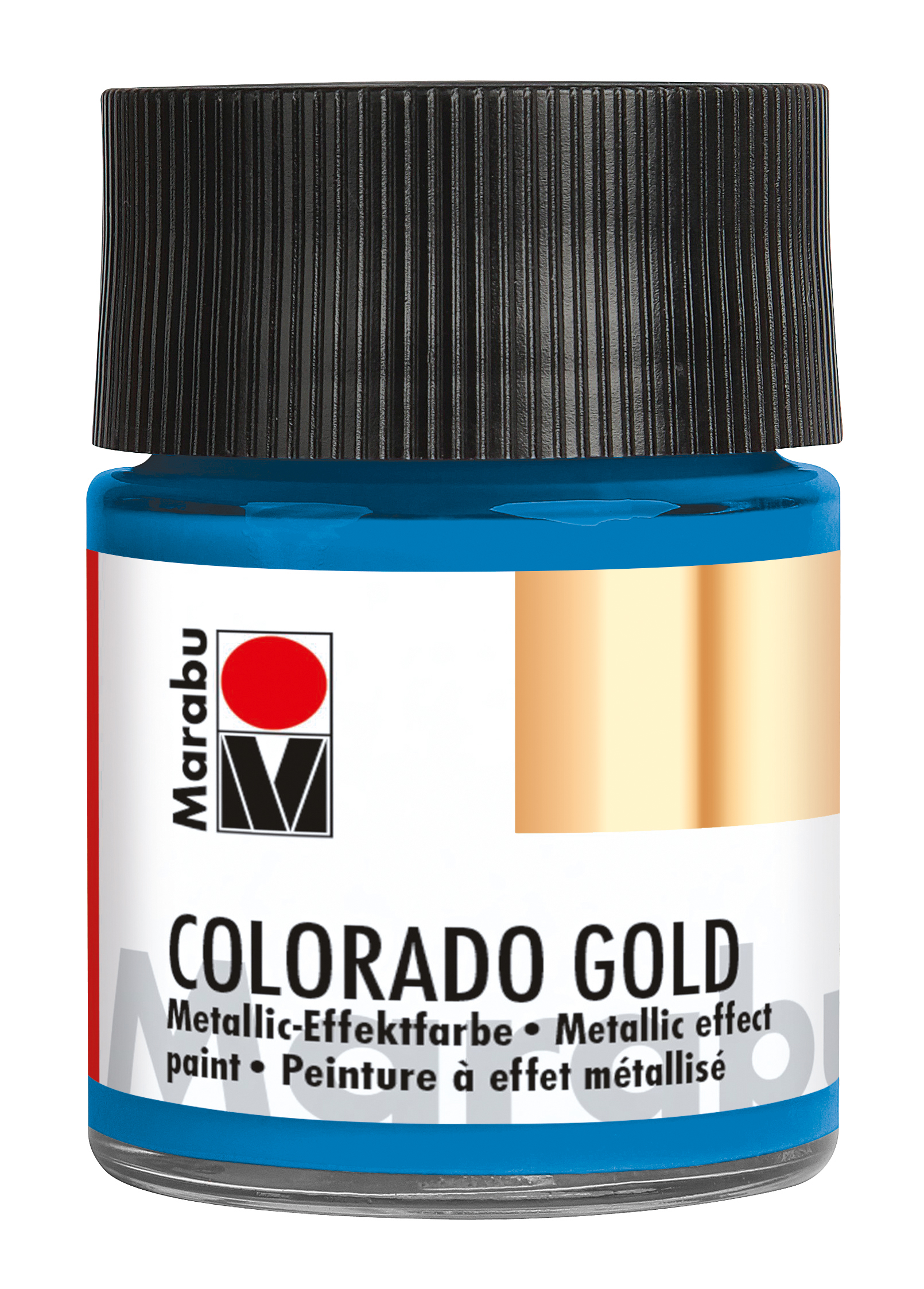 MARABU Metallic-Effektfarbe Colorado Gold 50 ml petrol