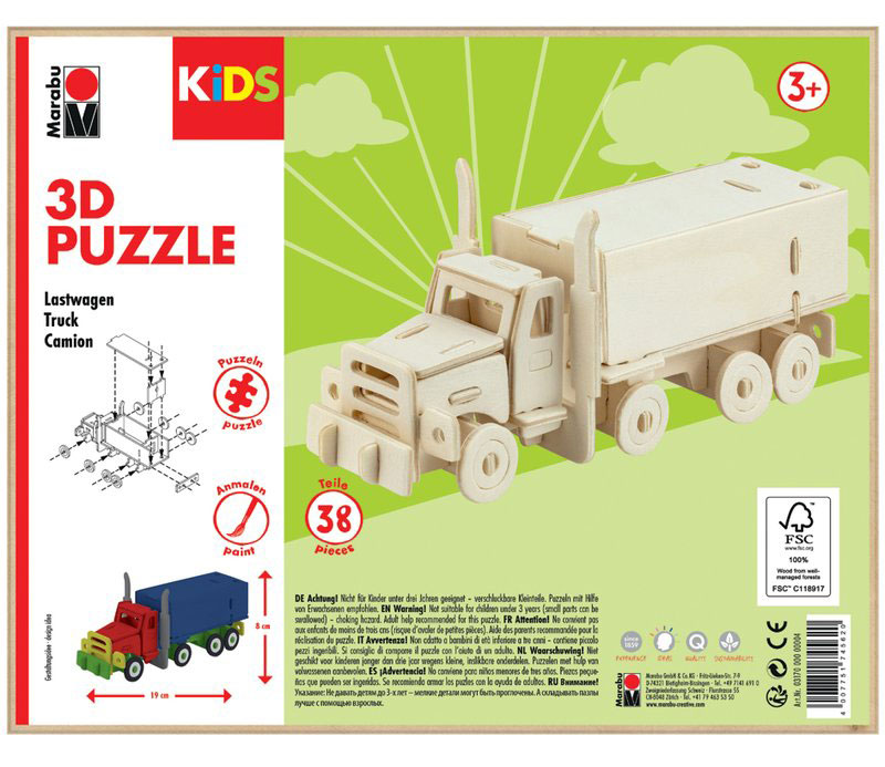 MARABU 3D-Puzzle Lastwagen