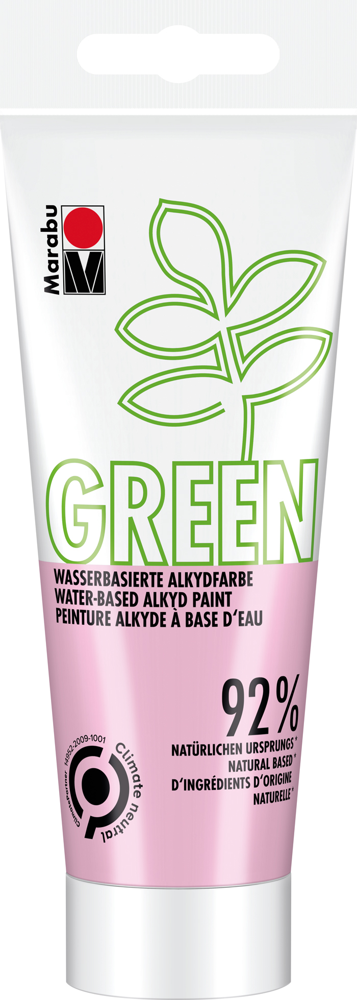 MARABU Green Wasserbasierte Alkydfarbe 100 ml pastellrosa