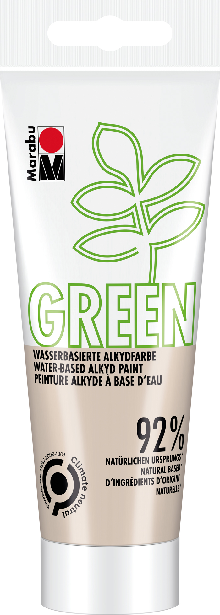 MARABU Green Wasserbasierte Alkydfarbe 100 ml cremebeige