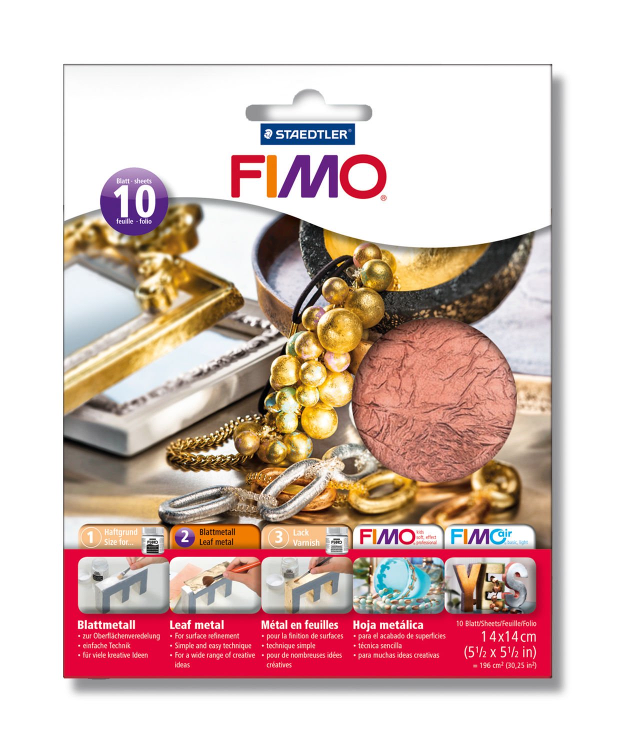 STAEDTLER® FIMO® Blattmetall 10 Blatt kupfer