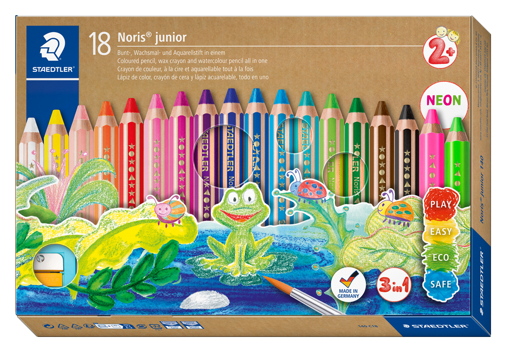 STAEDTLER® Buntstifte Noris Junior 18er inkl. Spitzer