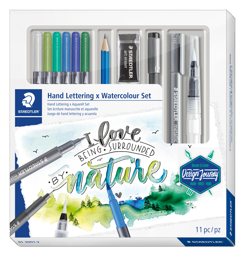 STAEDTLER® Handlettering & Aquarell-Set 11 Teile