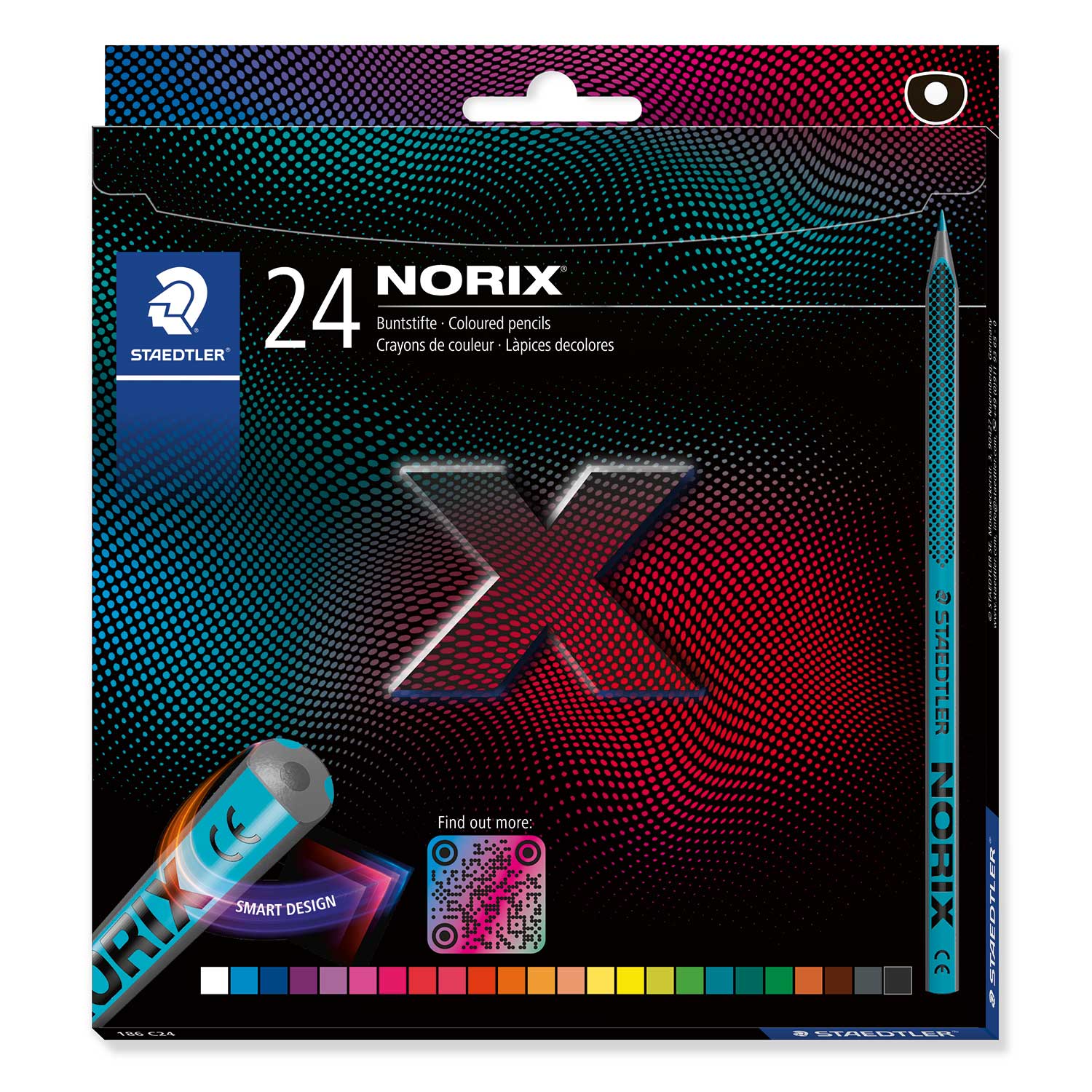 STAEDTLER Farbstifte Norix 24 Stück mehrere Farben
