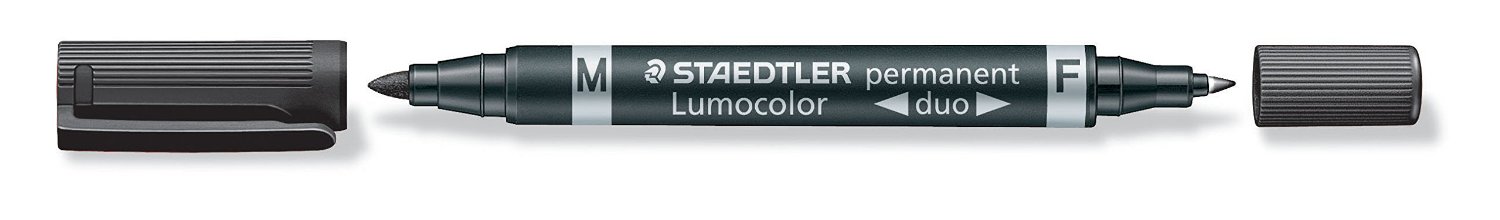 STAEDTLER® Lumocolor® Permanentmarker duo 348 schwarz