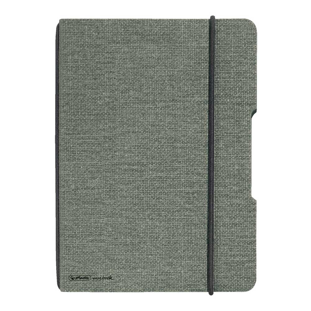 HERLITZ Notizheft flex my.book A6 punktiert 40 Blatt grau