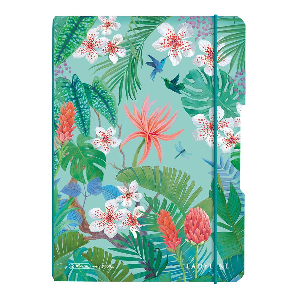 HERLITZ Notizheft my.book flex Ladylike Jungle A5 gepunktet 40 Blatt bunt