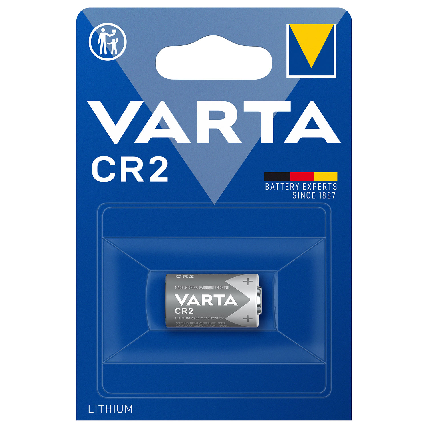 VARTA Photo Batterie, 1 Stück, Lithium CR2