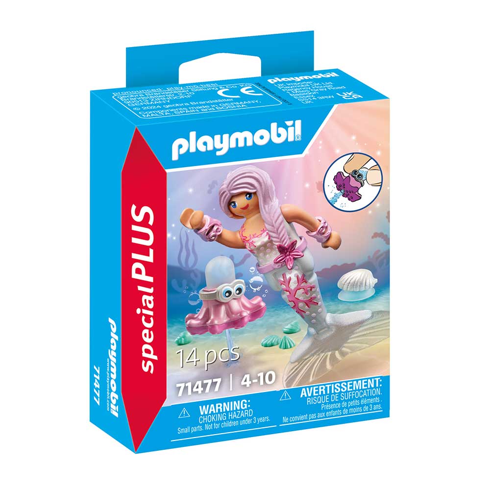 PLAYMOBIL® Meerjungfrau mit Spritzkrake 14 Teile 71477