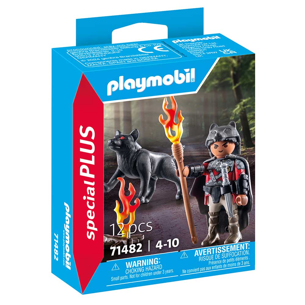 PLAYMOBIL® Krieger mit Wolf 12 Teile 71482