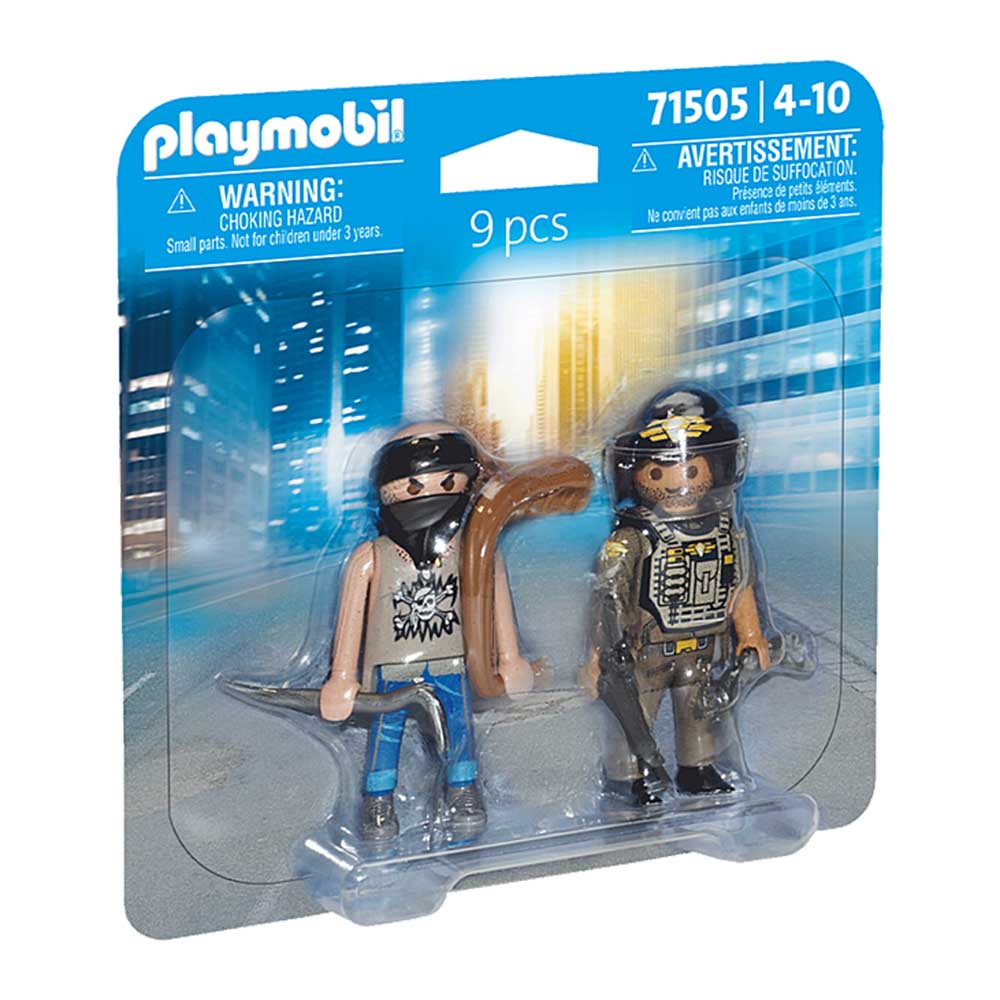 PLAYMOBIL® SWAT & Bandit mit Zubehör 9 Teile 71505