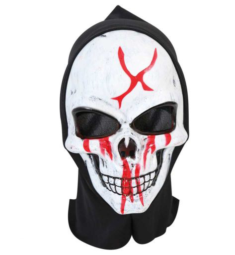 Maske mit Haube und Blut