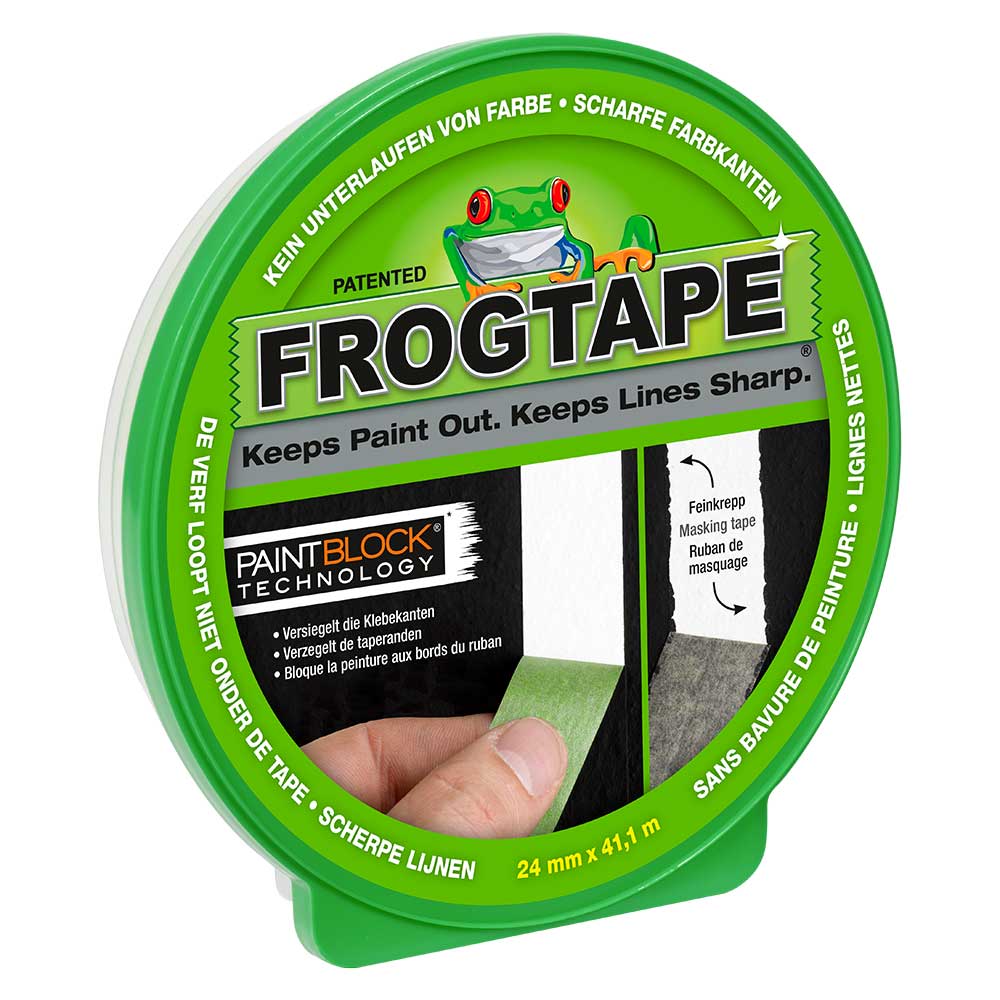 FROGTAPE Malerkreppband mit Paint-Block Technologie 24 mm x 41 m grün