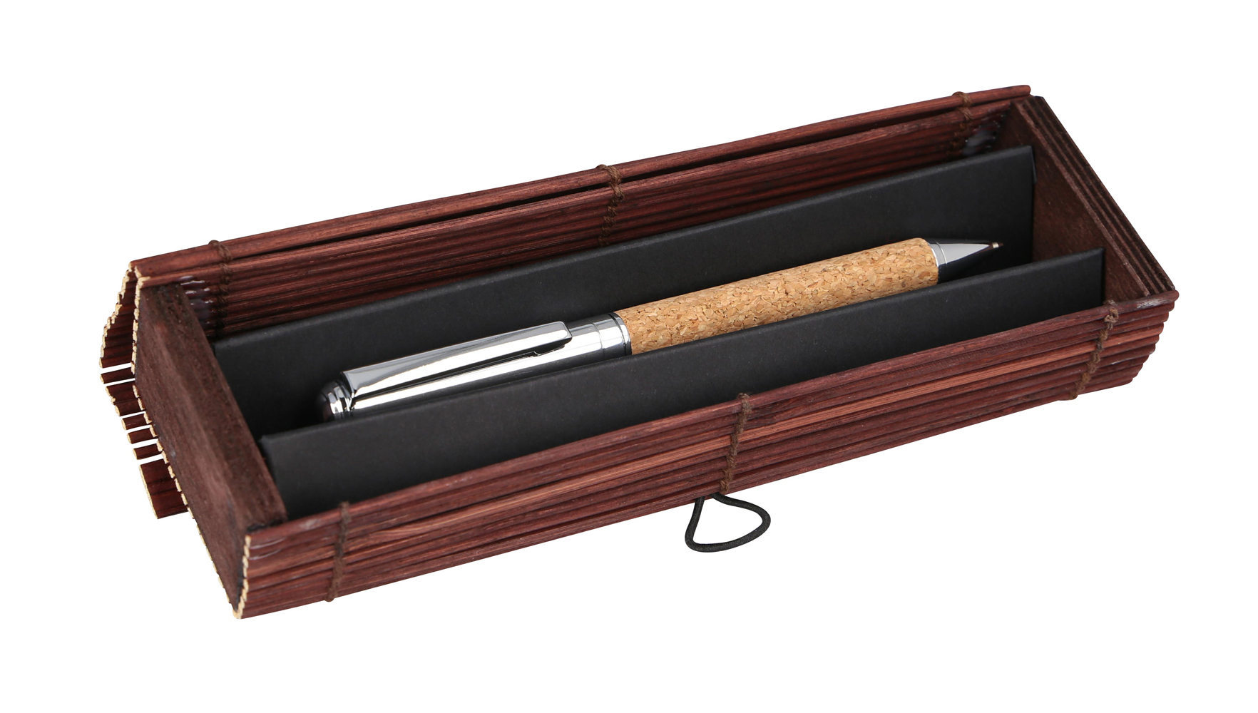 ONLINE Kugelschreiber Cork in Bamboo Box braun