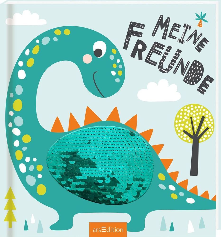 Meine Freunde - Dinos (mit Wendepailletten) - gebunden