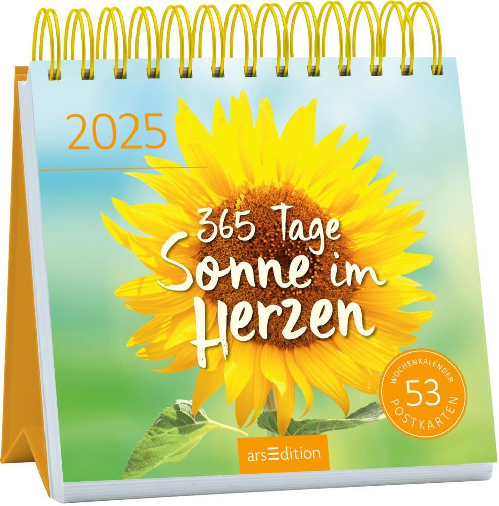 Postkartenkalender 365 Tage Sonne im Herzen 2025