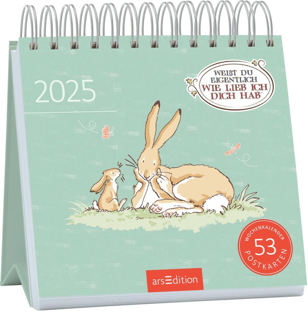 Postkartenkalender Weißt du eigentlich, wie lieb ich dich hab? 2025