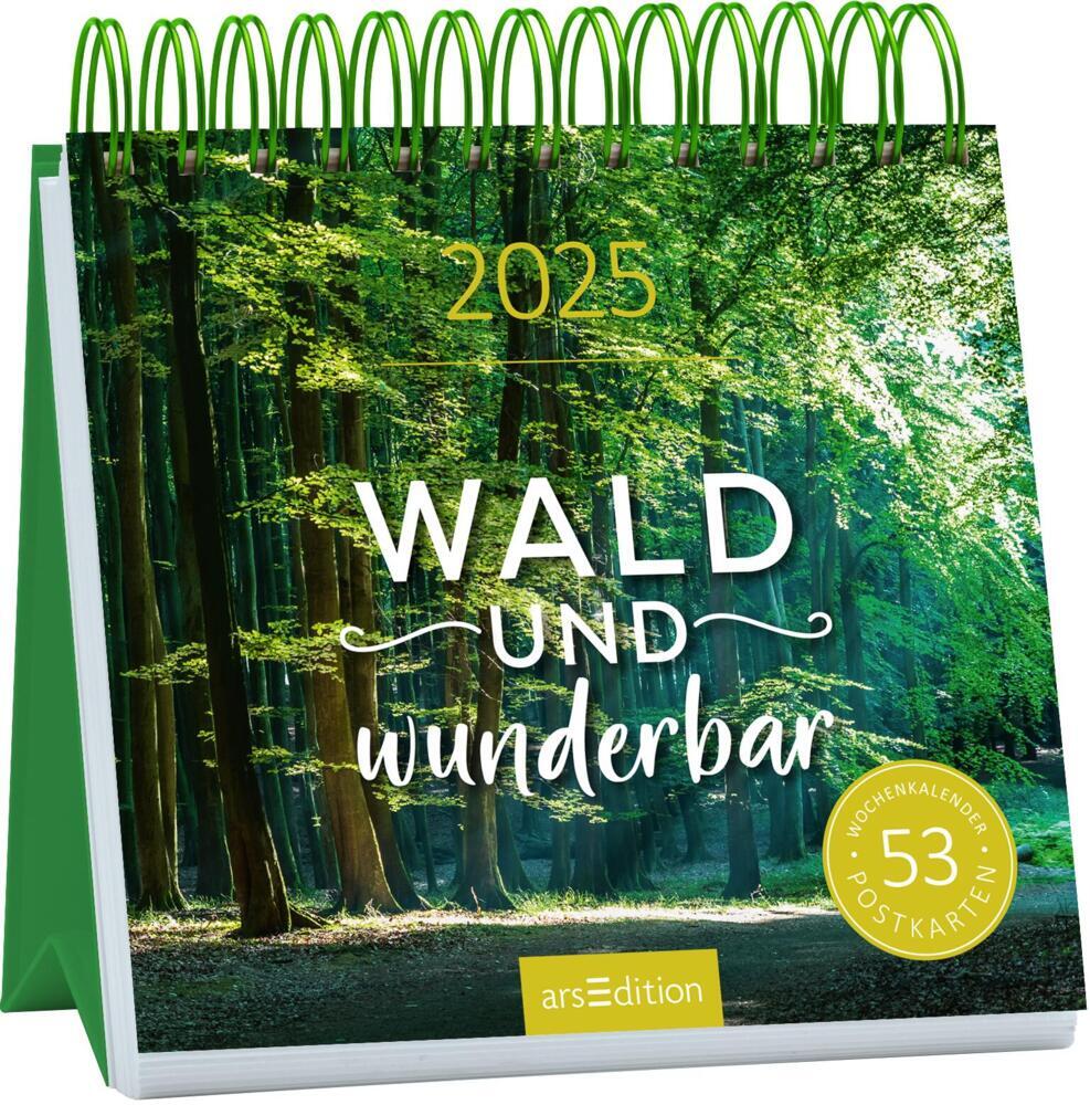 Postkartenkalender Wald und wunderbar 2025