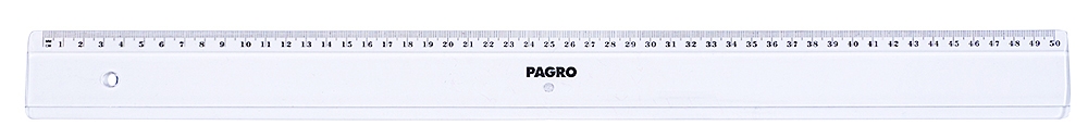 PAGRO Lineal 50 cm transparent