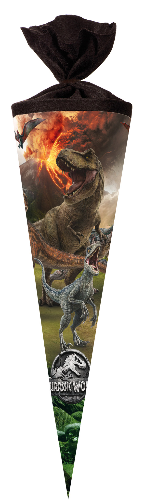 Schultüte Jurassic World mit Filzverschluss 70 cm bunt