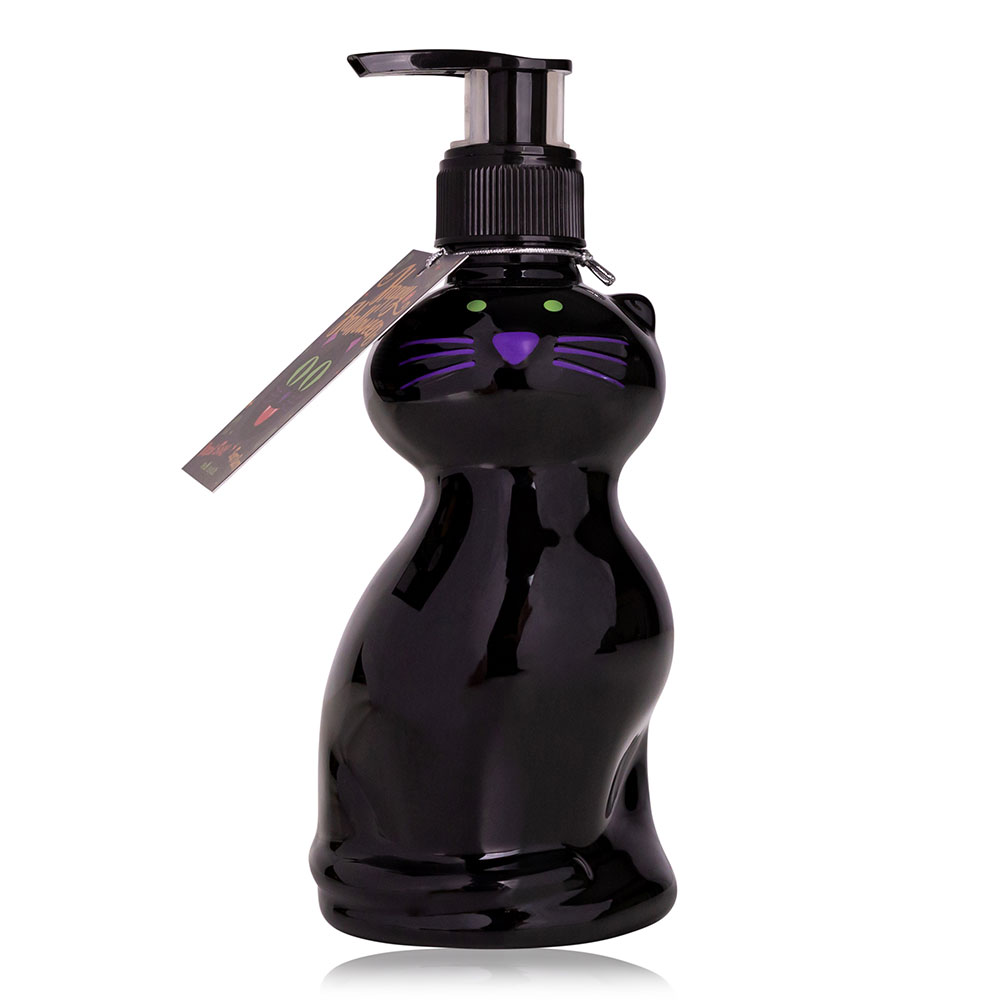 Pumpspender Handseife Katze 240 ml schwarz