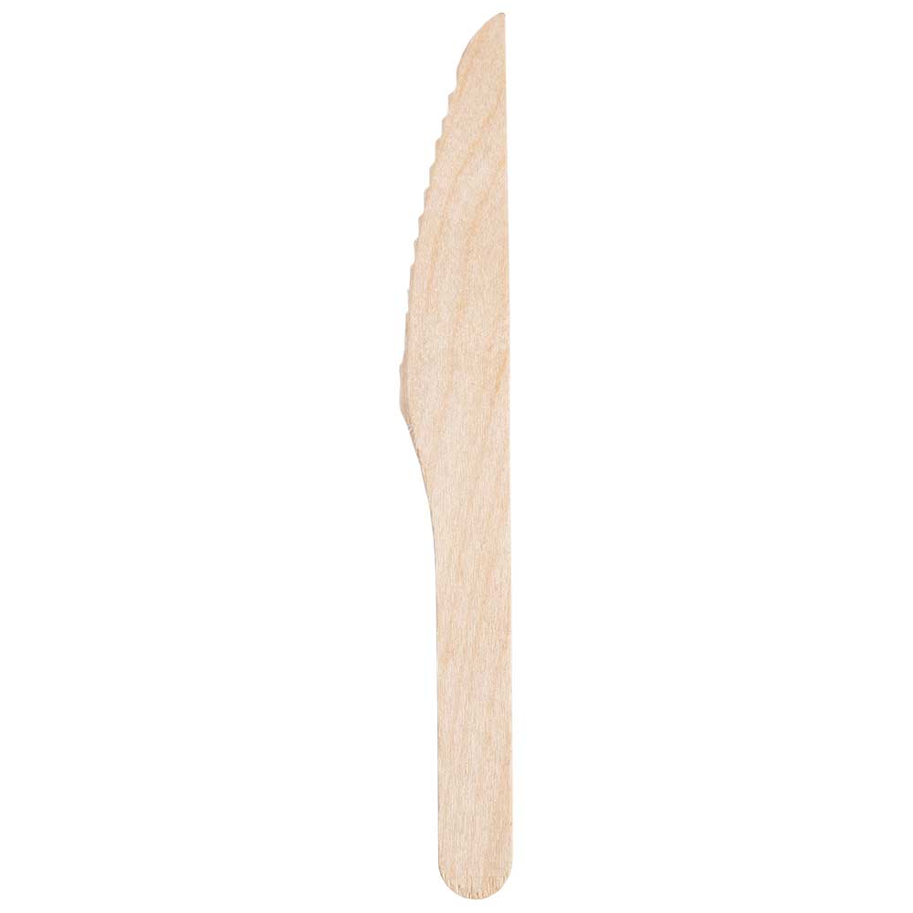 HEKU Holz-Messer Be green 16,5 cm 50 Stück braun 