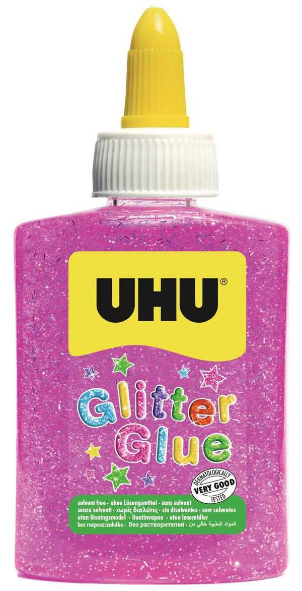 UHU Glitter Glue 90 g pink
