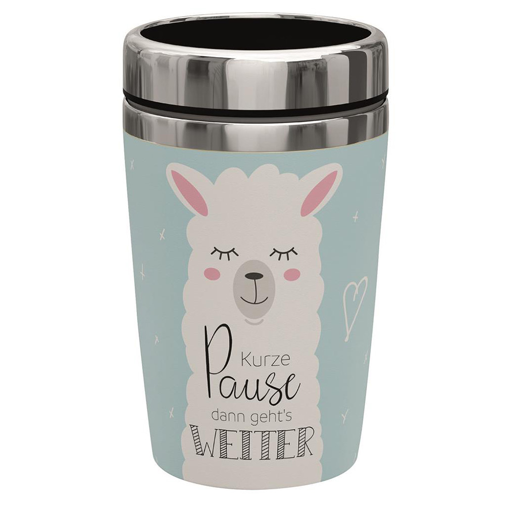 Thermobecher to go Kurze Pause, dann geht's weiter 250 ml blau