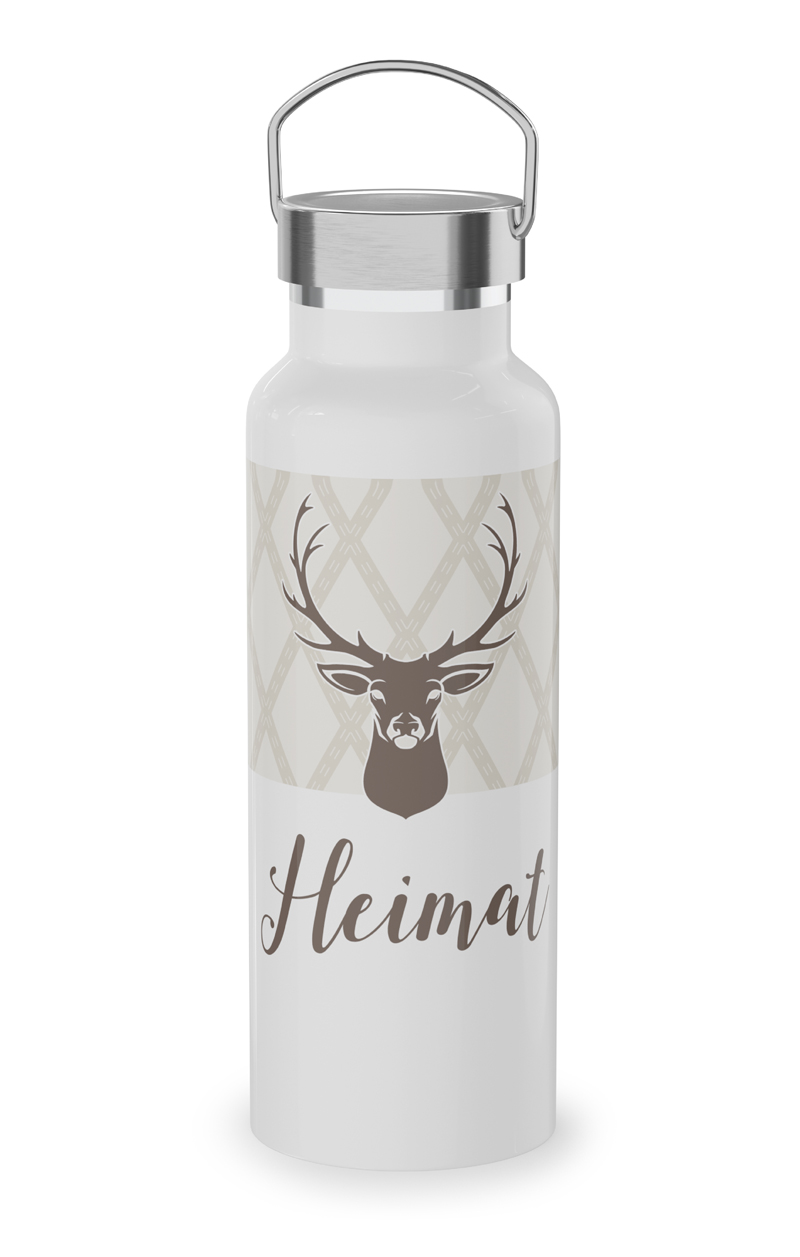 Thermoflasche Heimat 500 ml weiß