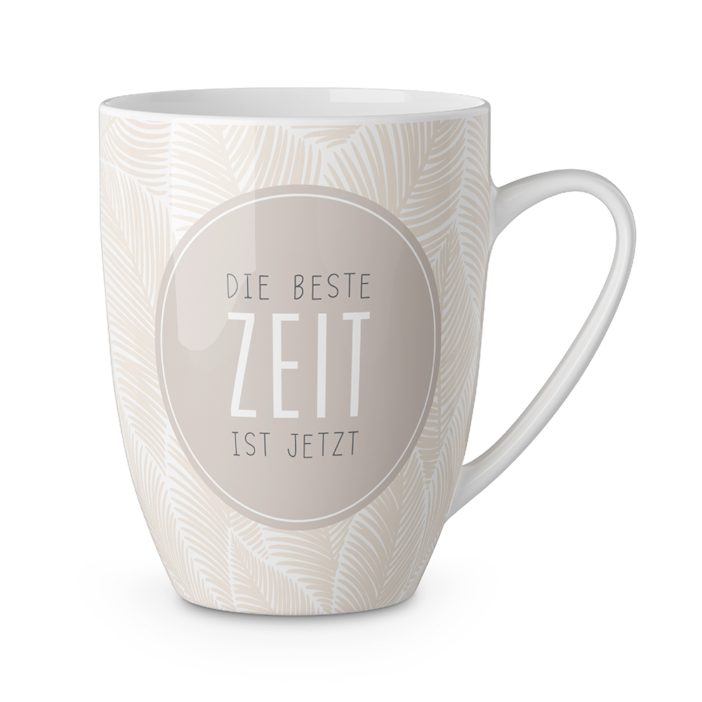 Tasse Die beste Zeit ist jetzt 250 ml grau