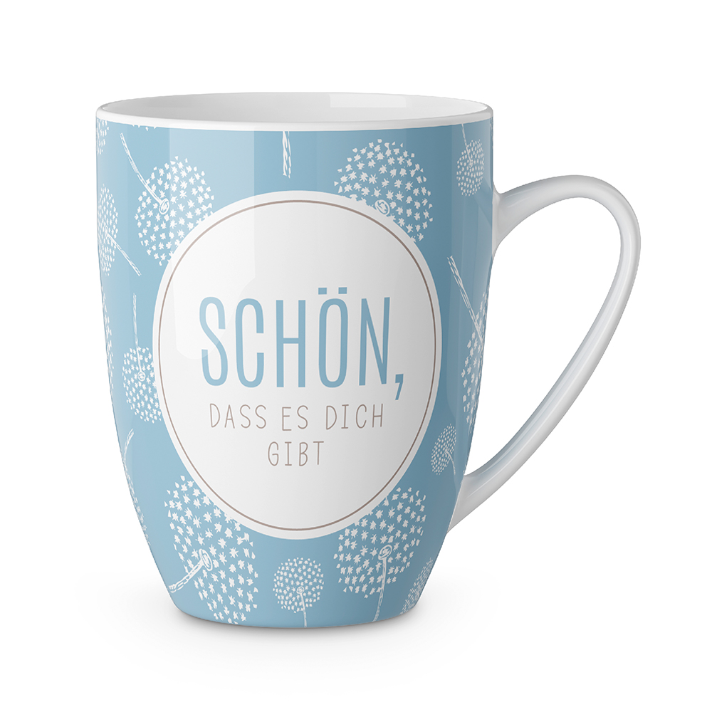 Tasse Schön, dass es dich gibt 250 ml hellblau