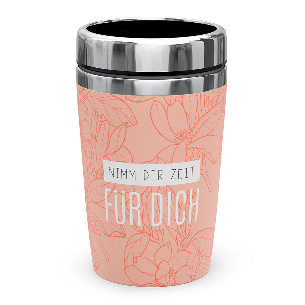 LAVIDA Thermobecher to go Nimm dir Zeit für dich 240 ml rosa