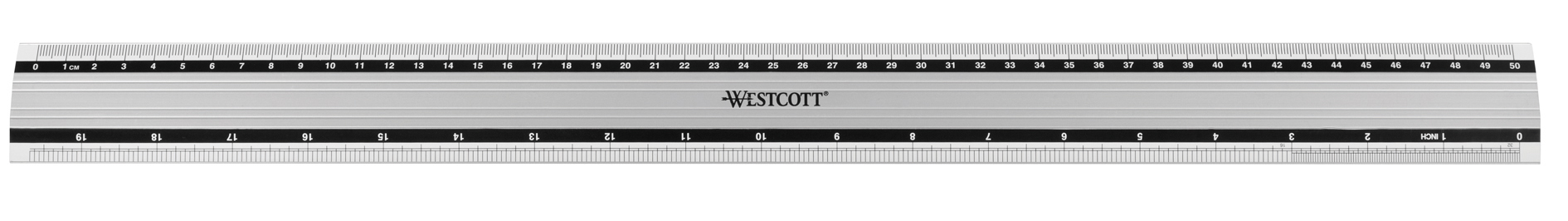 WESTCOTT Alu Lineal 50 cm silber